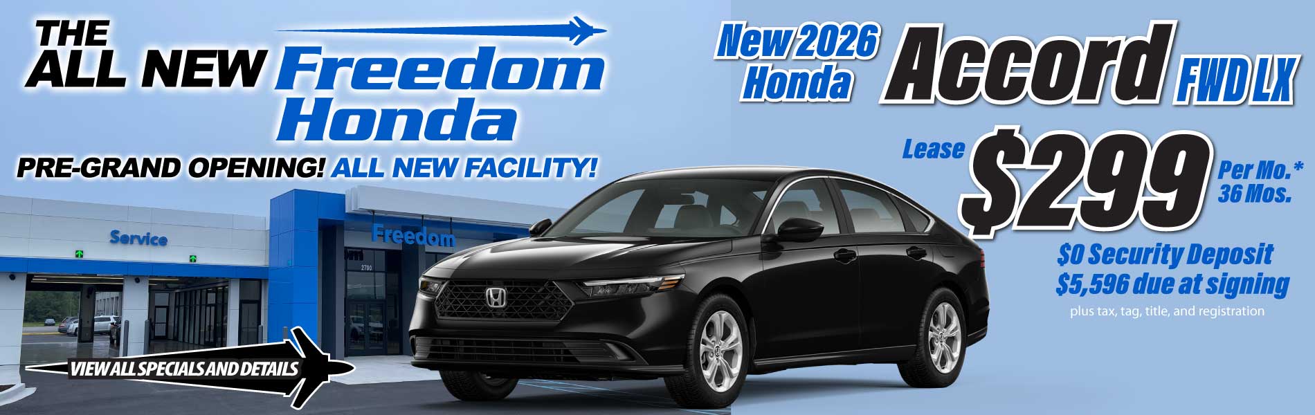 New 2026 Honda Accord Special