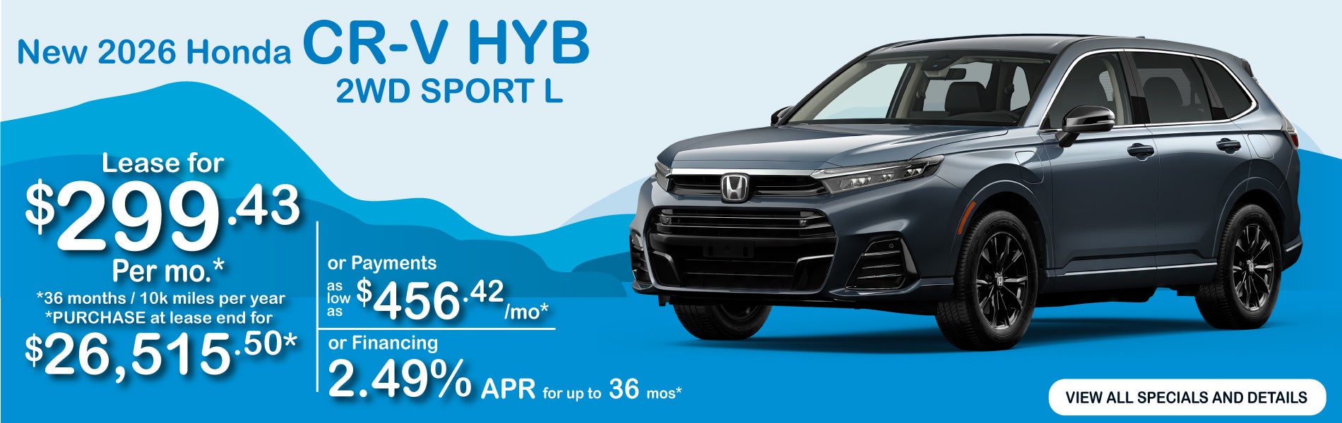 New 2026 Honda CR-V Special near Columbia SC