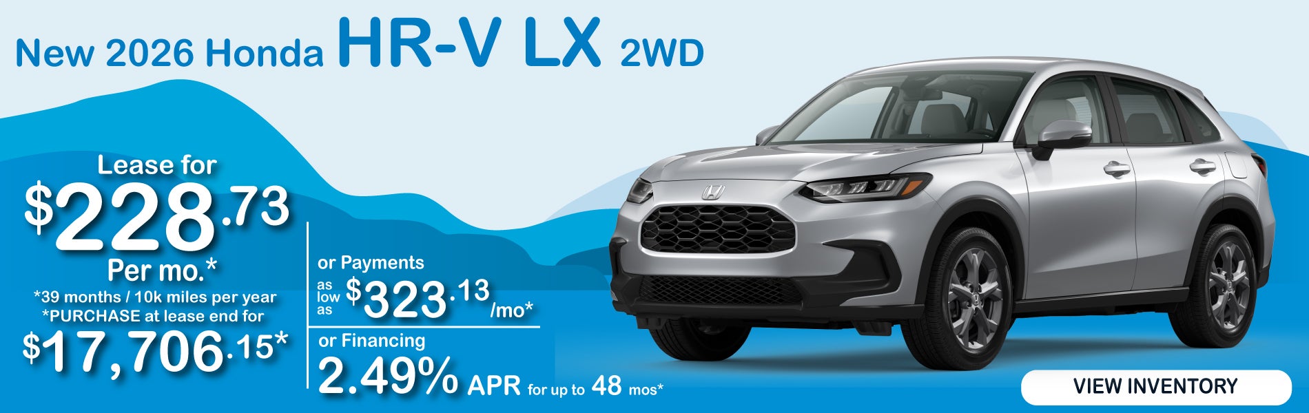 2026 Honda HR-V Offer