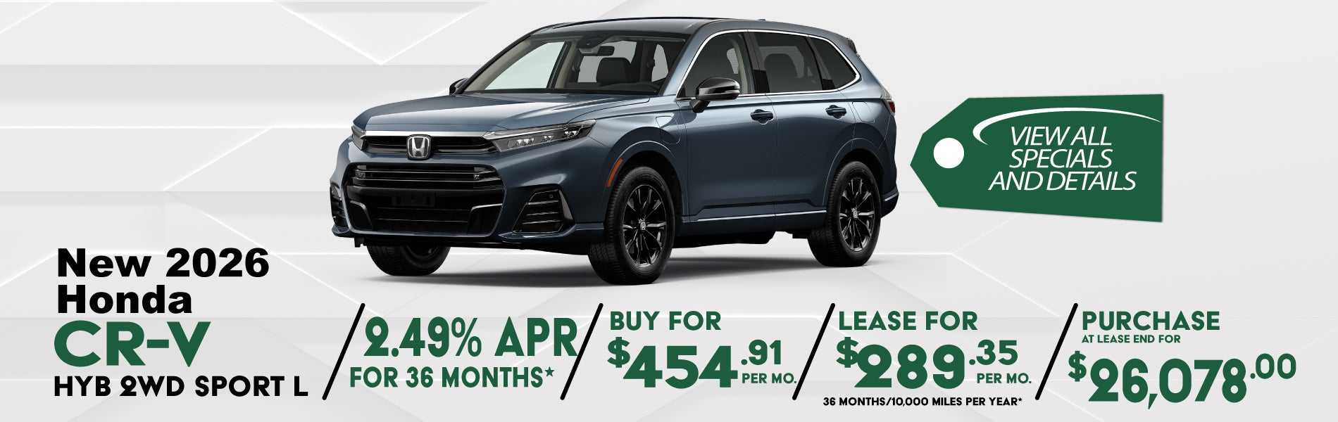 New 2026 Honda CR-V Special near Columbia SC