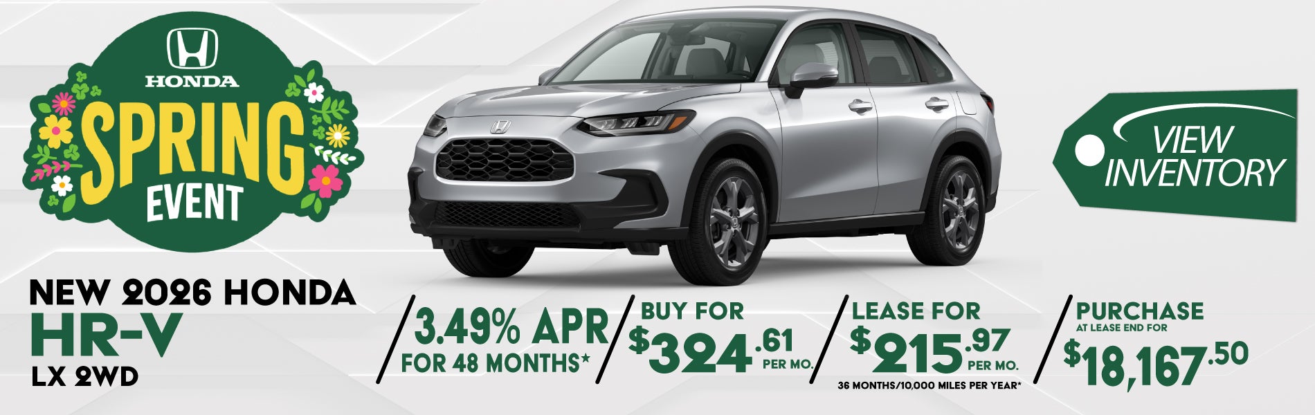 2026 Honda HR-V Offer