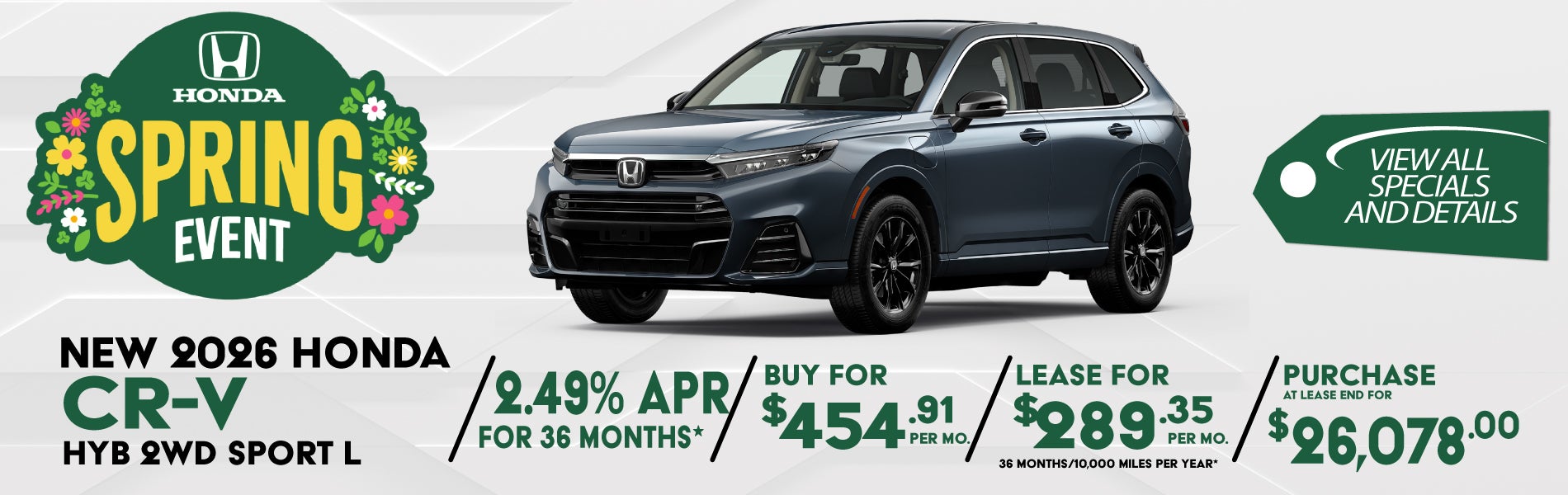 New 2026 Honda CR-V Special near Columbia SC